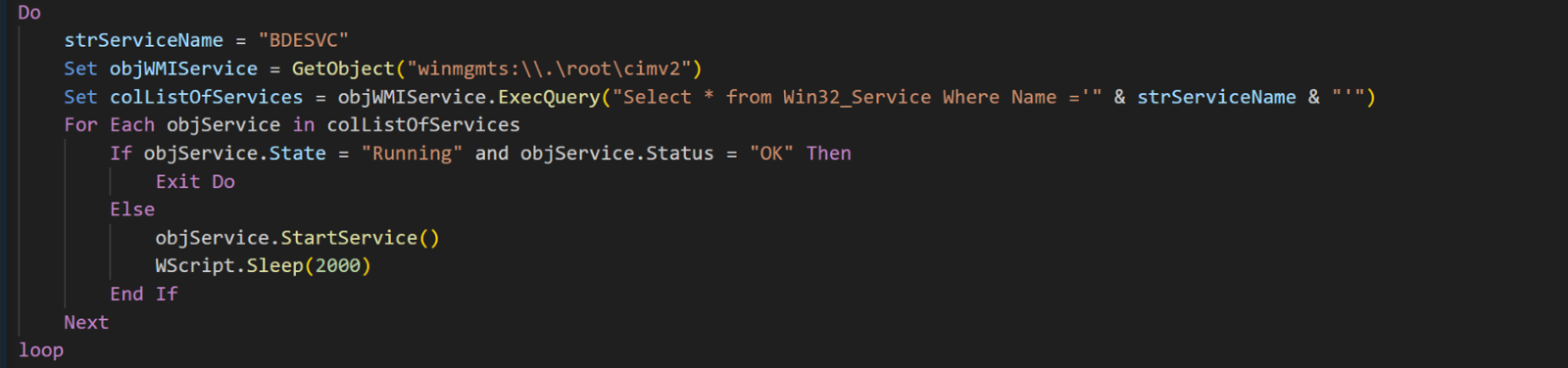 A computer screen shot of a program code
Description automatically generated